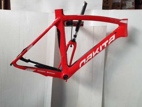 Nakita Factory országúti karbon váz 52 cm vázmérettel piros-fehér
